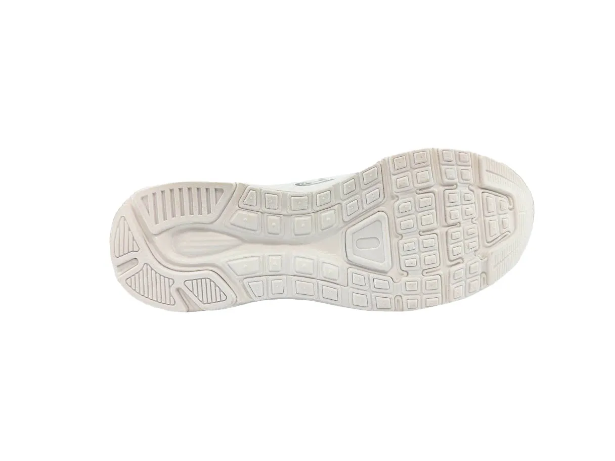 Mesh Top School Trainer Easy Fasten White